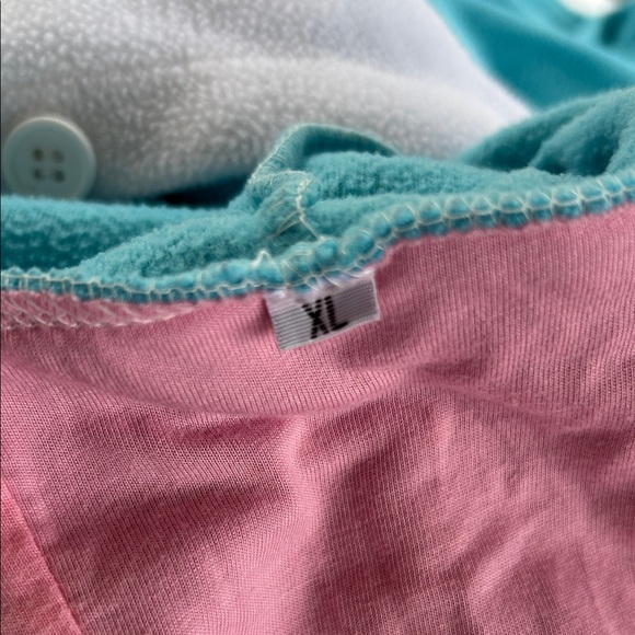 Narwhal Hooded Onesie Pajama Adult Size XL with Pockets - Picture 11 of 13